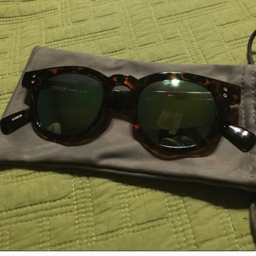 NEW J.Crew Tortoise Mirrored Sunglases